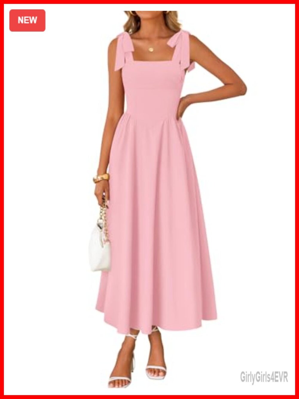 Sleeveless Maxi Dress Tie Shoulder Backless A-Line Beach Wedding Guest